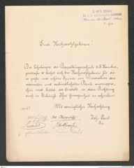 k.k. naturhistorisches Hofmuseum, Intendanzakten 1885-1896 (Hauer), Aktenzahl Z.273/1892, Seite 1